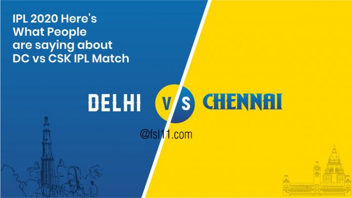 Delhi Capitals vs Chennai Super Kings Match