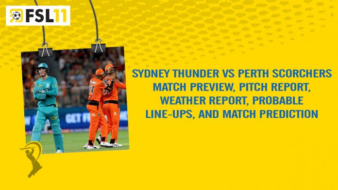 Sydney Thunder versus Perth Scorchers